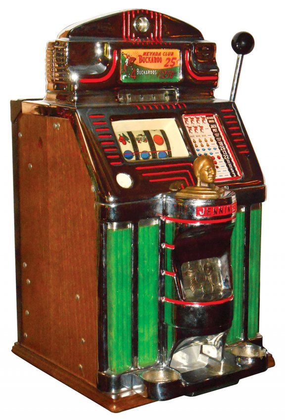 Old coin operated slot machines