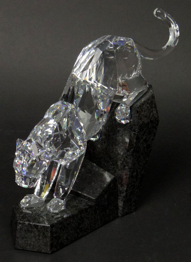 Swarovski Crystal Soulmates Clear Panther On Granite Lot 6