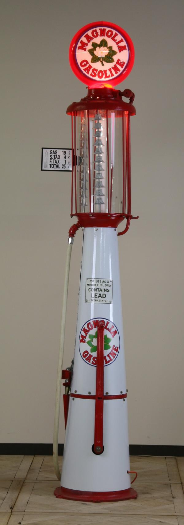 342 Rare vintage gas pump by Rush Manufacturing Lot 342
