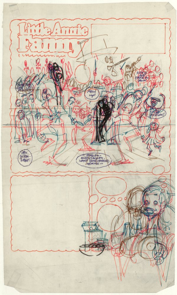 157 Kurtzman 2 Little Annie Fanny original comic art Lot