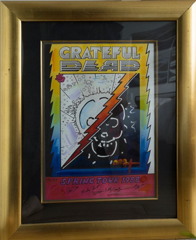 Grateful Dead, Spring Tour 1988 Poster Signed : Lot 31