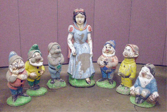 disney dwarf garden statues