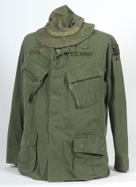 481: Vietnam U.S. Army Enlisted Jungle Fatigues, Hat : Lot 481