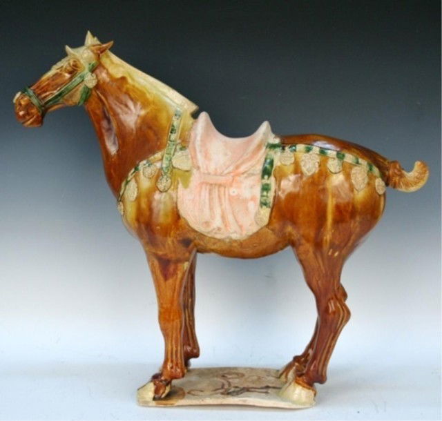 Chinese Sancai Pottery Horse Tang Dynasty Lot 15