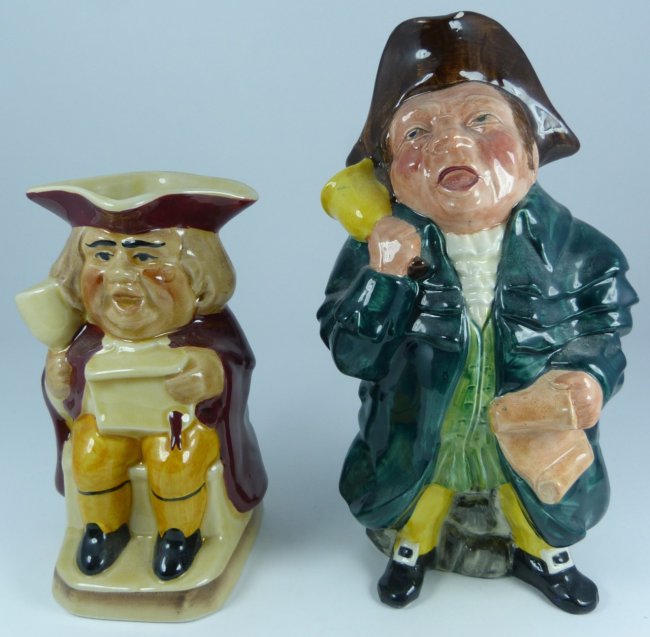 TWO VINTAGE ENGLISH PORCELAIN TOBY MUGS Lot 249