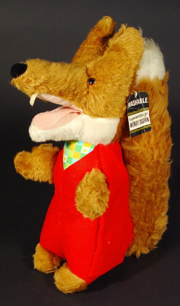 1282 Wendy Boston Basil Brush soft toy, original paper Lot 1282