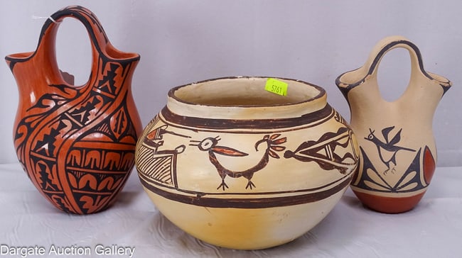 3pcs SOUTHWESTERN INDIAN POTTERY