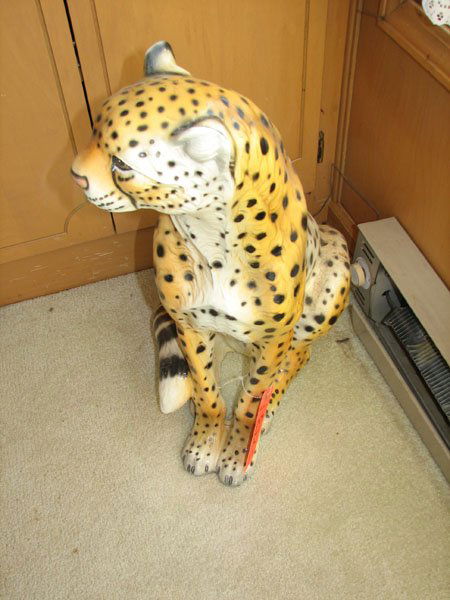 large porcelain cheetah