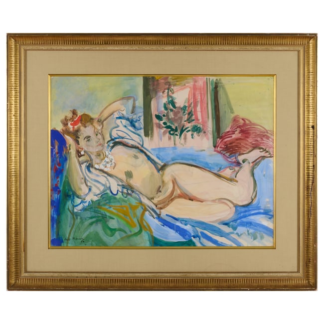Andre Planson (1898-1981): Reclining Nude; and La Ferte