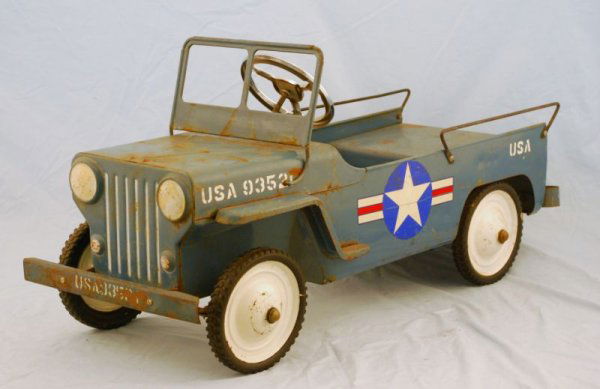 metal jeep pedal car