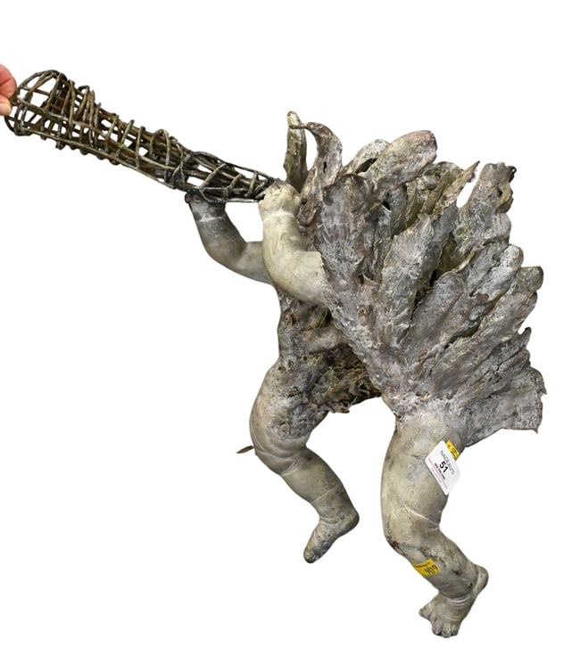 Brutalist Bronze Putti