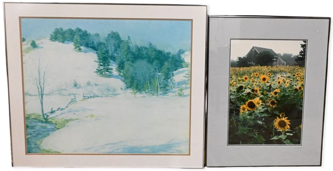 Six Large Decorative Framed Landscapes and Cityscapes