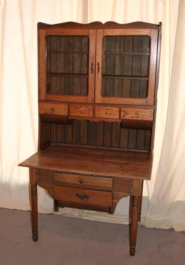 270 Antique Oak Baker's or Hutch Lot 270