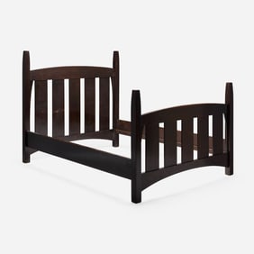 Harvey Ellis for Gustav Stickley, Rare full-size bed