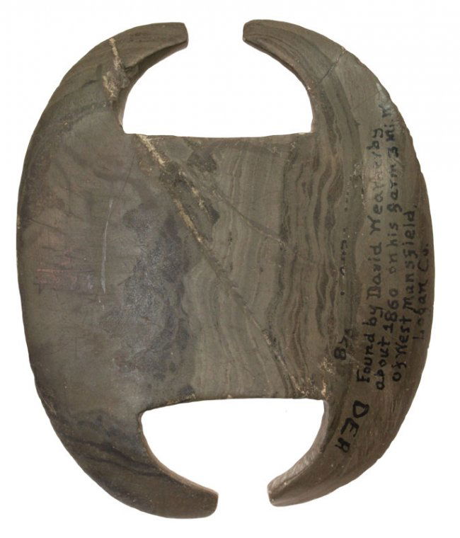 Dr. Meuser Notched Ovate Bannerstone. Pictured Lot 343