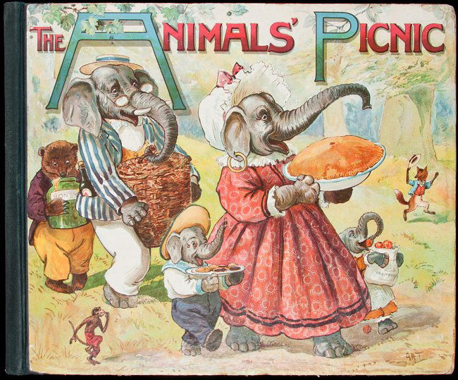 17: Animals' Picnic with Chromolithograph Plates : Lot 17