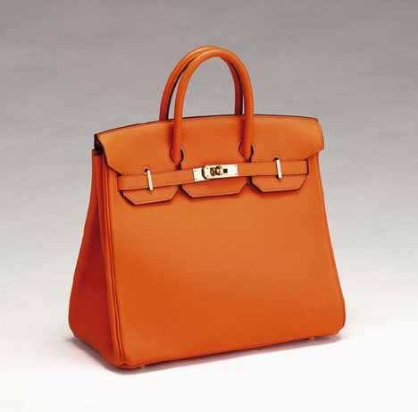 11514: Hermes Haut  Courroie orange leather Birkin bag : Lot 11514  