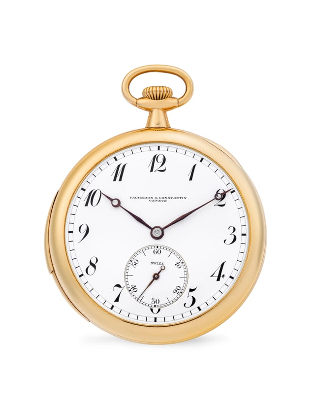 VACHERON CONSTANTIN. AN 18K GOLD MINUTE REPEATING POCKET WATCH