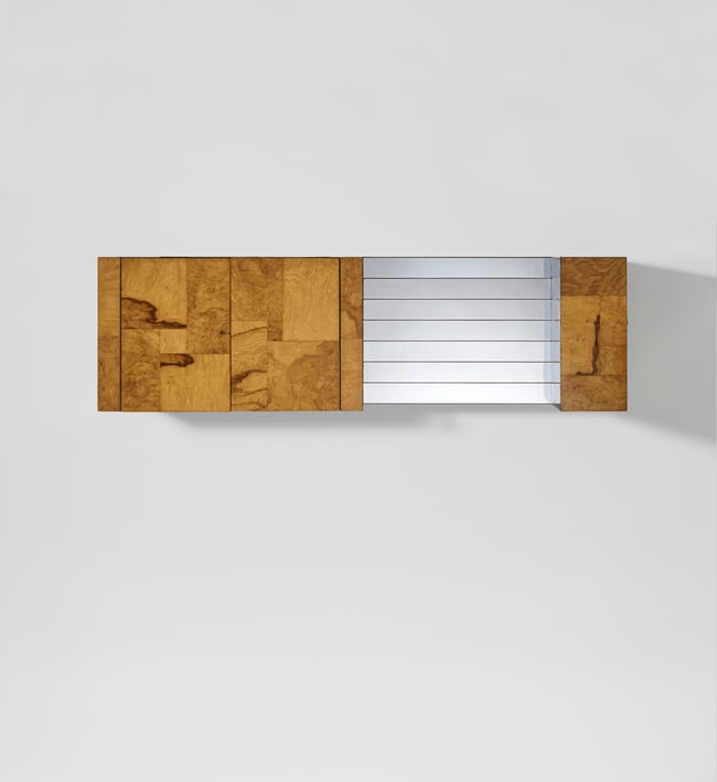 PAUL EVANS (1931-1987) Custom Wall-Mounted Cabinet, 1976