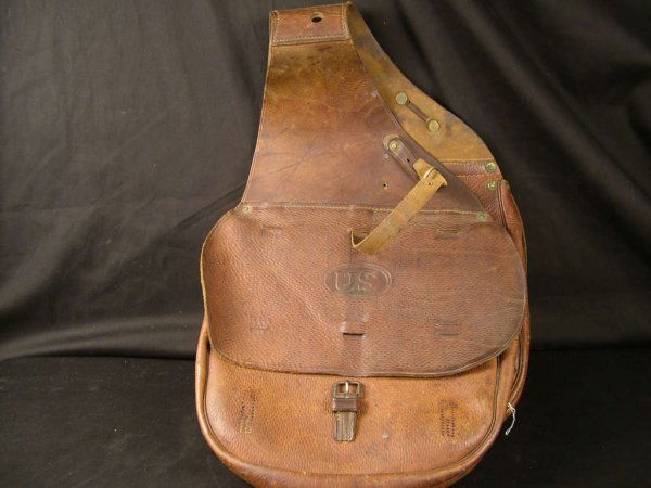 1870: US CAVALRY Leather Saddle Bags : Lot 1870