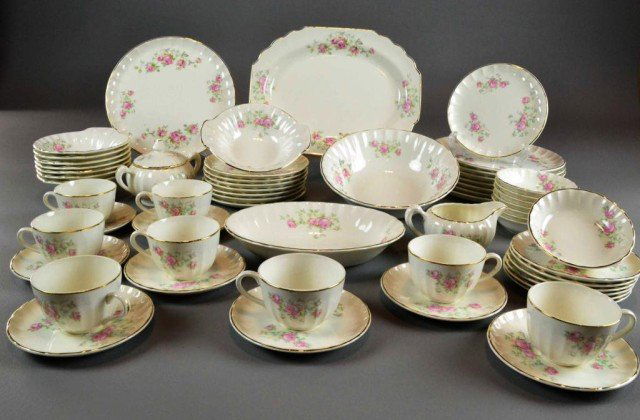 374: (60) PCS. W.S. GEORGE CHINA, BOLERO PATTERN : Lot 374