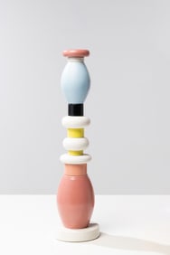 Ettore Sottsass (1917-2007) Mini Totem - N°82/150 Glazed ceramic Bitossi limited edition of 150