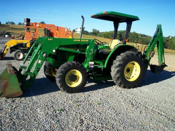 67: JOHN DEERE 5310 4WD TRACTOR W/LOADER/BACKHOE : Lot 67