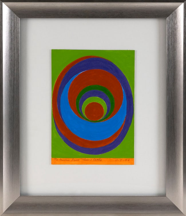 THEO (THEODORE) HIOS (New York/Greece, 1910-1998), Abstract, 1974., Gouache on paper, 9.5