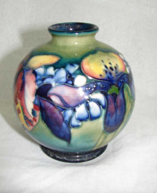 Moorcroft Pottery Vase, England, Early 20th C. Lot 198