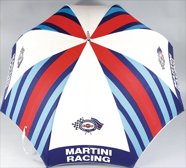 MARTINI RACING TEAM big umbrella from the '70s, good co Lot 2440