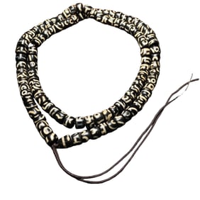 Tibetan Antique Beads Buddhist Prayer Beads Necklace