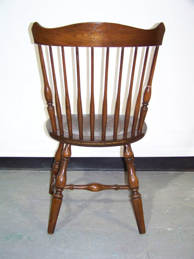Pair Signed L.Hitchcock Spindle Back Hitchcock Chairs Lot 81