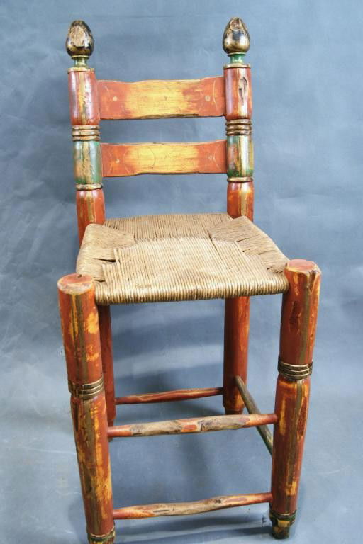 342 Mexican hand painted bar stools 2 Lot 342