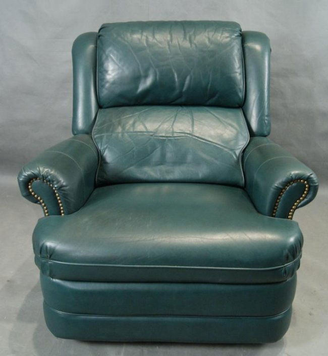 281 Green Leather Lazy Boy Recliner Lot 281