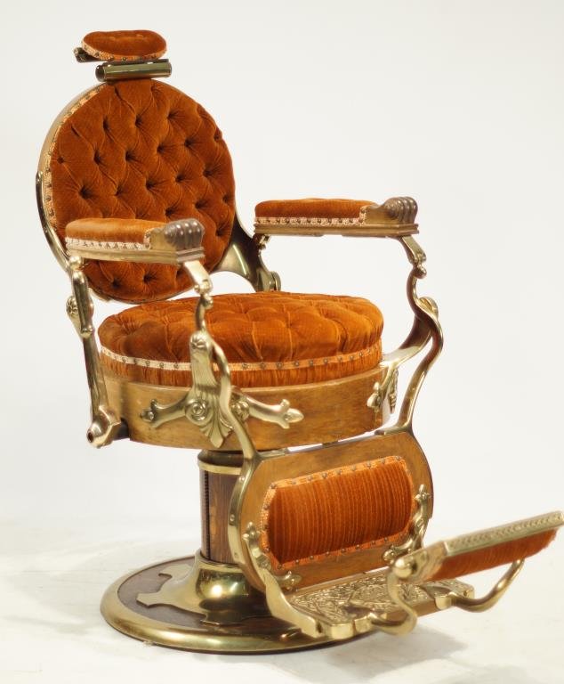 Koken Barber Chair Congress Model ca 1890 Lot 218