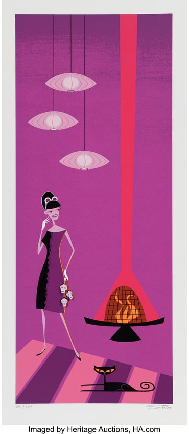 43031&colon; SHAG &lpar;b&period; 1962&rpar; Missing Suitors&comma; 2003 Screenprint