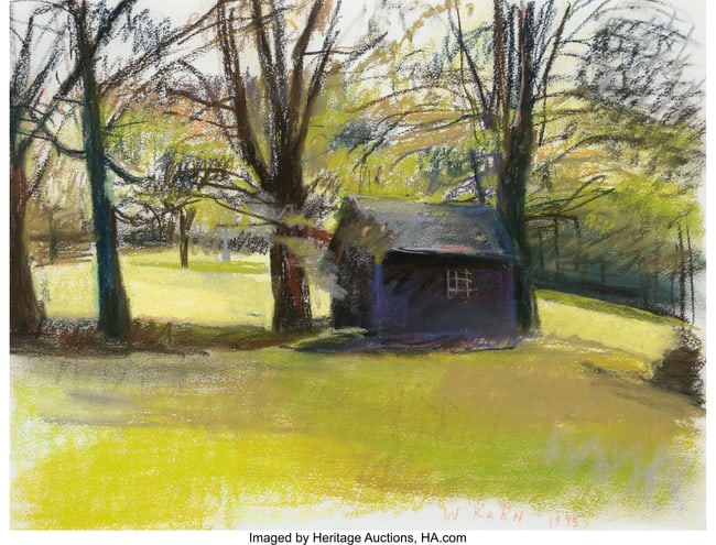 33004&colon; Wolf Kahn &lpar;American&comma; 1927-2020&rpar; Shed in the Wood