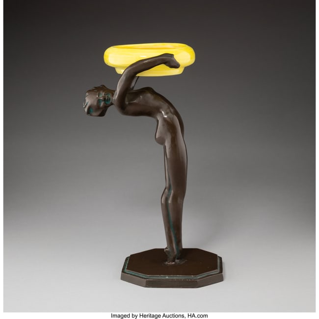 79239&colon; Frankart&comma; Inc&period; Figural Ashtray&comma; Model T311&comma; circ