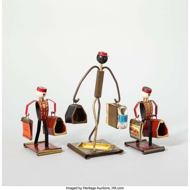 67135&colon; American Three Art Deco Bellhop Cigarette Holder