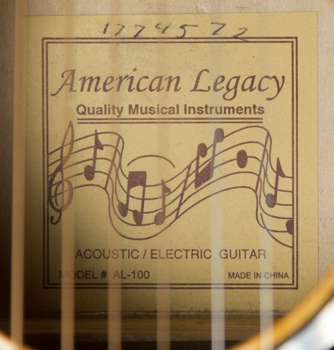 Elezan Model AL100 Electric Acoustic Guitar Lot 741