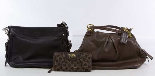 assorted coach wallets