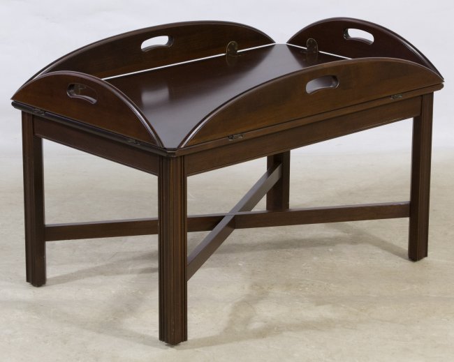 Walnut Butler's Coffee Table by Ethan Allen Lot 385