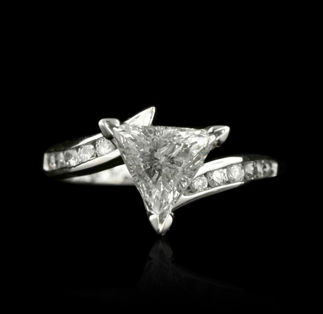 triangle cut wedding rings